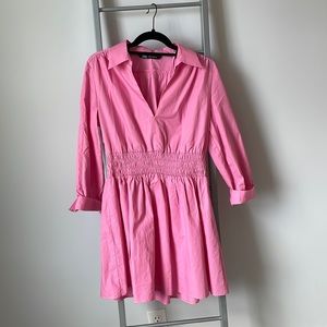 Pink collared dress